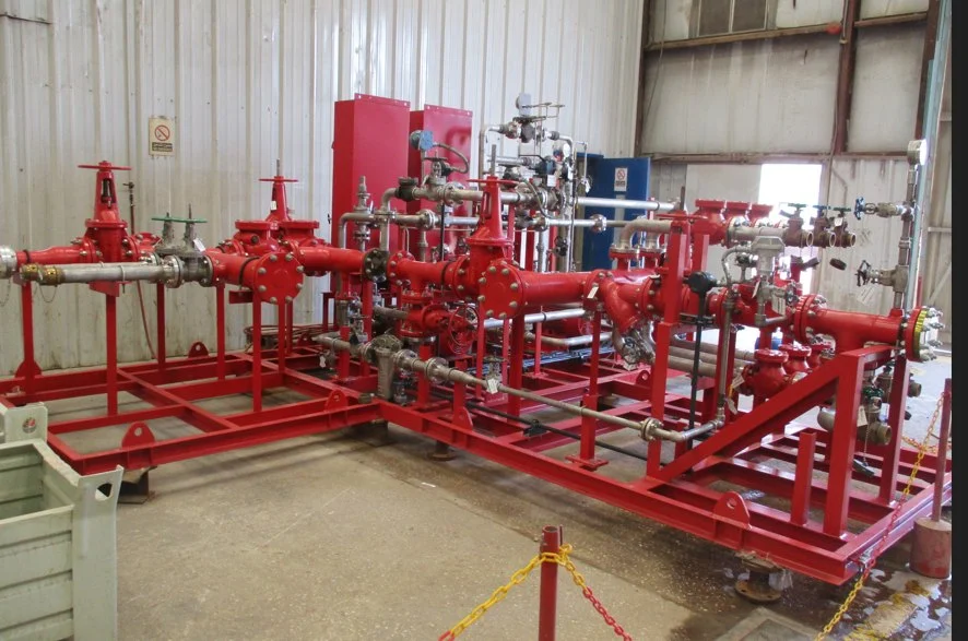 Foam balance-pressure proportioning skid supplied for Saudi Aramco Wasea Bulk Plant, 2017