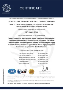 ISO 45001:2018 — Occupational Health & Safety